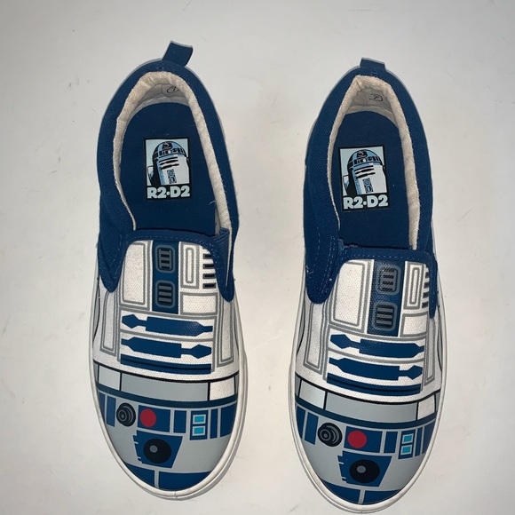 Star Wars R2D2 White Men Slip On Sneaker SOLD OUT - Picture 2 of 13